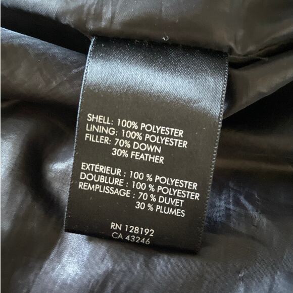 T Tech By Tumi Feather Down Puffer Jacket Coat Zip Up Outdoor Black Mens Medium - Picture 10 of 11